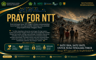 MTsN 6 Klaten Bersama NTT: Peduli, Berdoa, dan Menguatkan