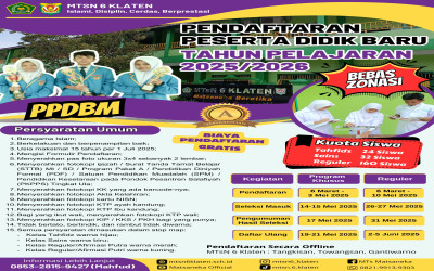 INFO PPDBM MTsN 6 KLATEN